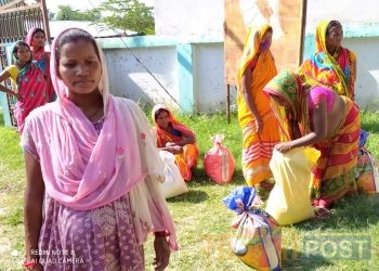 लकडाउनबाट प्रभावित गर्भवती महिलालाई समाज सेवी महेश र संगीताले दियो राहत