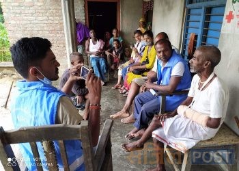 मानब अधिकार कर्मीको टोलि पुगे मृतक अनिता महतो घर