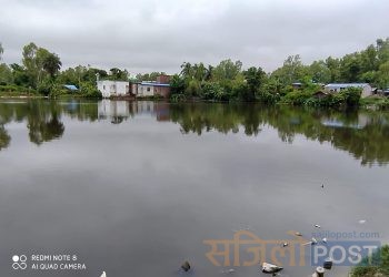रामपुरको नीजि पोखरीमा गाउँपालिकाको हस्तक्षेप