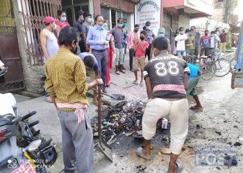 काङ्ग्रेस नेता चौधरीको नेतृत्वमा लहान बजारको फोहोर उठाउन थाले