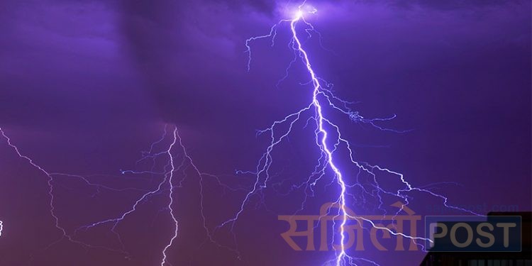 धनुषामा चट्याङ लागेर एक जनाको मृत्यु