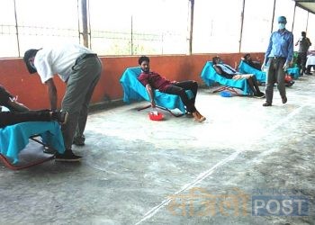 जनकपुरधाम उप–महानगरपालिका वडा नम्बर ७ को आयोजनामा शनिवार रक्तदान कार्यक्रम सम्पन्न (फोटो फिचर )