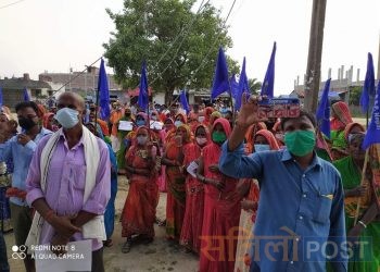 दलित युवा हत्याको विरुद्धमा सिरहाको भगवानपुरमा बिरोध कार्यक्रम सम्पन्न