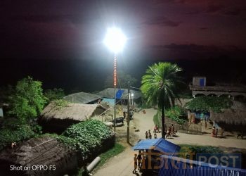 शहिदनगरको विभिन्न ठाउँमा स्टेडियम लाईट जडान सबै ठाउँमा सूचारु गरिने :मेयर बरबरिया