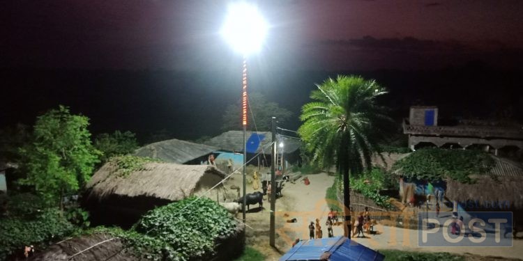 शहिदनगरको विभिन्न ठाउँमा स्टेडियम लाईट जडान सबै ठाउँमा सूचारु गरिने :मेयर बरबरिया