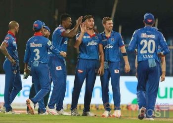 राजस्थान रोयल्सलाई ४६ रनले पराजित गर्दै दिल्ली शीर्ष स्थानमा