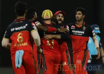 बैंग्लाेरद्वारा राजस्थान ७ विकेटले पराजित