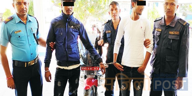 सिरहाबाट पेस्तोल र लागूऔषध सहित २ जना पक्राउ