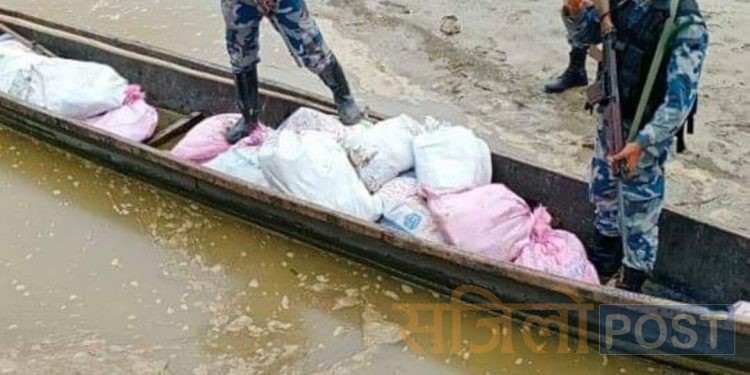 सप्तरीको हनुमानगर बाट ठुलो परिमाणको अबैध सुर्ती बरामद