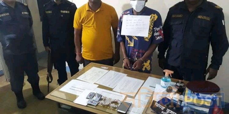 बोदे बरसाईनबाट फेरी लागुऔषधसहित एक जना पक्राउ