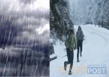 पश्चिमी वायुको प्रभावले आगामी तीन दिन वर्षा र हिमपातको सम्भावना