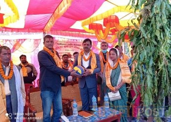 प्रदेश २ मा प्रदेश स्तरिय तेस्राे खुल्ला पुरुष भलिबल प्रतियोगिता सुरु