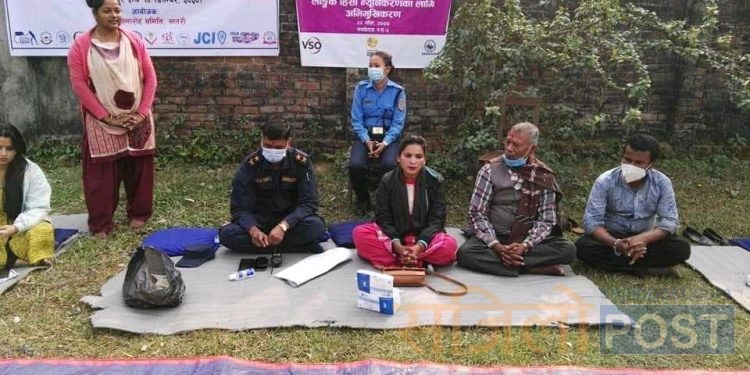 सप्तरीको राजविराजमा लैङ्गिक हिंसा न्यूनिकरण सम्बन्धी अभिमुखिकरण कार्यक्रम सम्पन्न