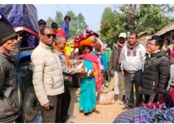 सप्तरीको सुरुङ्गा नगरपालिकाले हात्तीपीडित ३६ दलित परिवारलाईलाई नगर प्रमुख द्वारा राहत वितरण