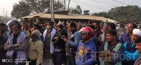 प्रधानमन्त्री केपी शर्मा ओलीले गरेको संसद् विघटनविरूद्ध नेपाली कांग्रेस द्वारा सप्तरीको बोदे बर्साईनमा विरोध प्रदर्शन