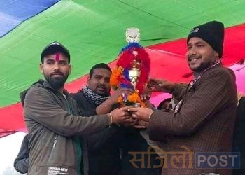 बलानबिहुलमा मेयर कप क्रिकेटमा बोदेबरसाईन विजयी