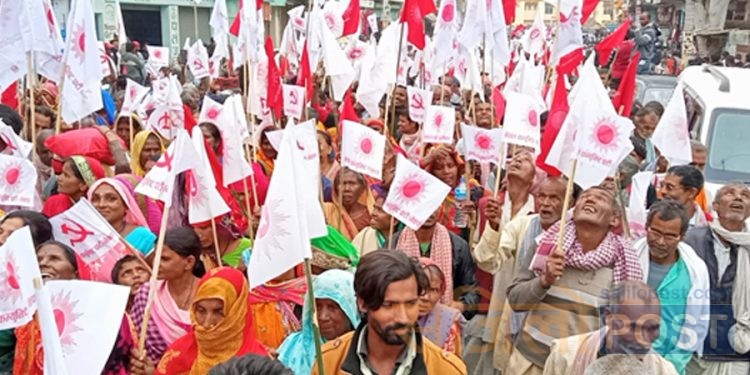 जनकपुरधाममा ओली पक्षीय नेकपाका प्रदर्शन