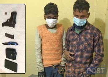 महोत्तरीको मरुवाहिबाट अटोमेटिक पेस्तोलसहित दुई भारतीय युवक पक्राउ