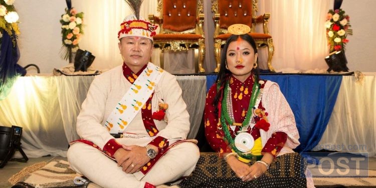 प्रदेश नम्बर १ का मुख्यमन्त्री शेरधन राई वैवाहिक बन्धनमा बाँधिए