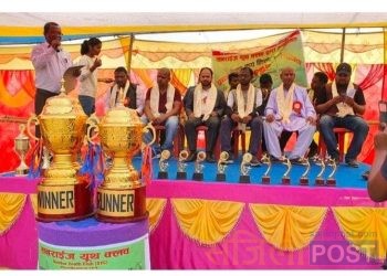 सप्तरीको खडक नगरपालिकामा प्रथम मेयर कप सनराईज युथ क्लब को आयोजनामा क्रिकेट प्रतियोगिता शुरु