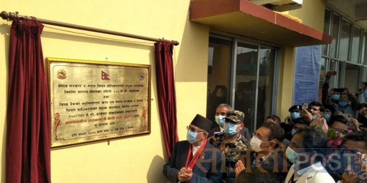 देशकै ठूलो ढल्केवर सवस्टेशन प्रधानमन्त्री केपी शर्मा ओलीद्वारा उद्घाटन