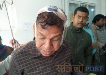 प्रहरीको लाठी प्रहारबाट घाइते पूर्वमन्त्री मातृका र रामचन्द्र झासहित चार जनालाई थप उपचारका लागि काठमाडौं लगियो