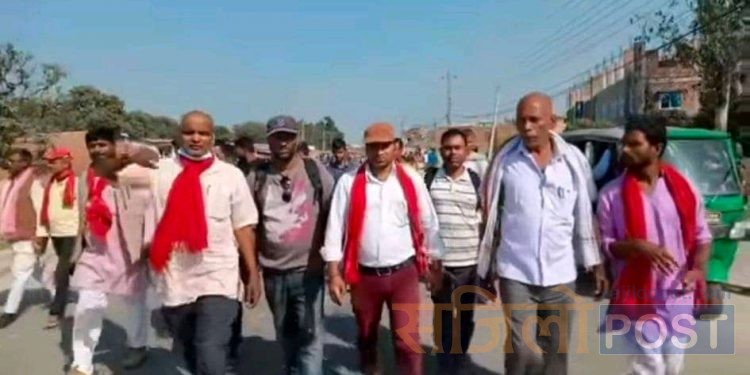 जनमत पार्टी नगर समिति सप्तरीले बोदे बर्साईनमा फाल्गुन २२ गते विशाल आम सभाको आयोजनाको तयारी