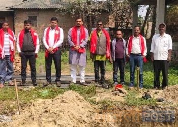 बोदे बर्साईनको श्री राष्ट्रिय आधारभुत बिधालय खडकपुरमा दुई कोठे बिधालयको शिलान्यास सम्पन्न