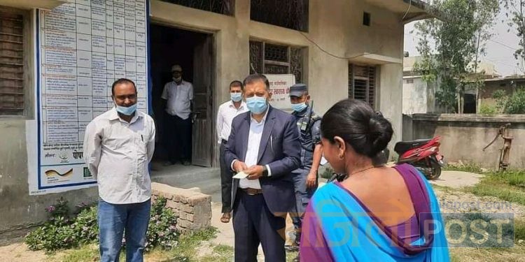 जनताप्रती उत्तरदायी र राष्ट्रसेवकको अपेक्षालाई  ब्यवहारमै उतार्ने सप्तरीका प्रमुख जिल्ला अधिकारी फणीन्द्र मणि पोखरेलद्वारा दृढ संकल्प