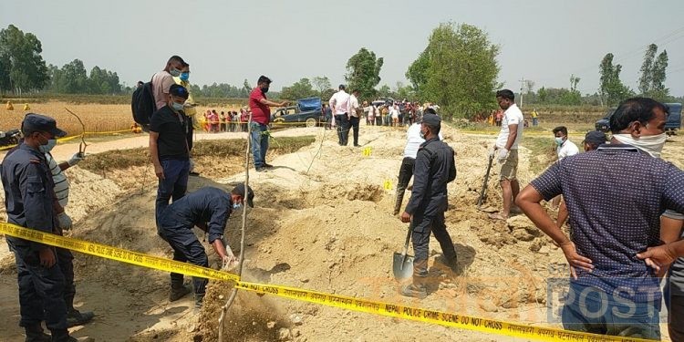 महोत्तरीको झा दम्पतीको शव गाडिएको अवस्थामा फेला