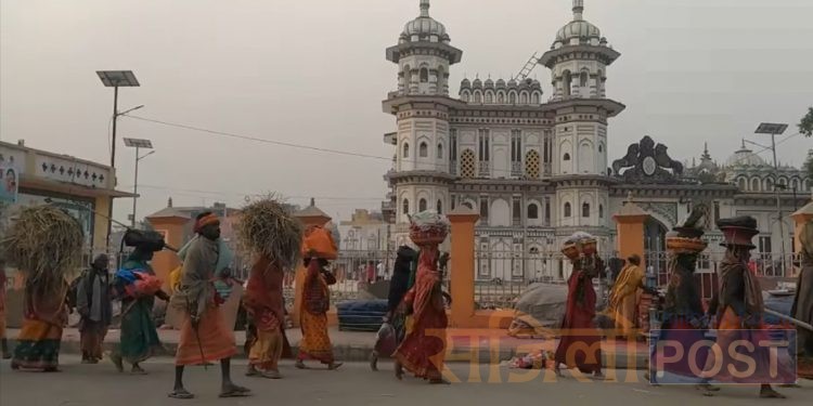 मिथिलाञ्चलको १५ दिने मध्यमा परिक्रमा आज(शनिबार) जनकपुरधाममा,भोली अन्तरगृह परिक्रमा