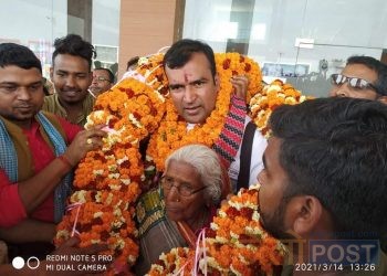 मास्टर सेफका उपविजेता सन्तोषलाई जनकपुरधाममा भव्य स्वागत