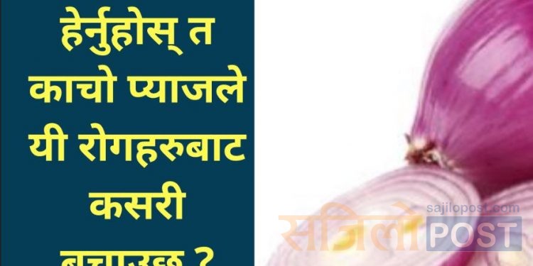 हेर्नुहोस् त काचो प्याजले यी रोगहरुबाट कसरी बचाउछ ?काचो प्याज खानुको फाईदै फाईदा