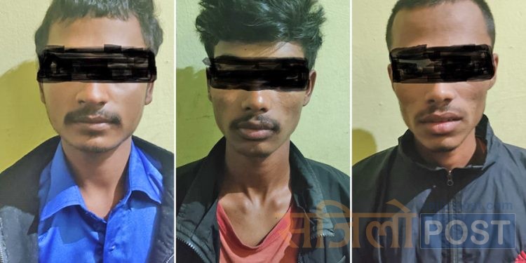 प्रदेश २:बलात्कार र करणी प्रयास गरेको आरोपमा ३ जना पक्राउ