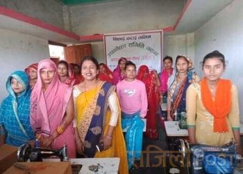 सिरहा जिल्लाको सुखीपुर नगरपालिका-८ मा अपाङ्ग विकास केन्द्र द्वारा कटाई तालिम सञ्चालन