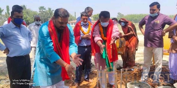 सप्तरी बोदे बरसाईनको श्री चन्द्रा नमूना बिधालयको खेल मैदानमा स्टेडियम निर्माण हुने