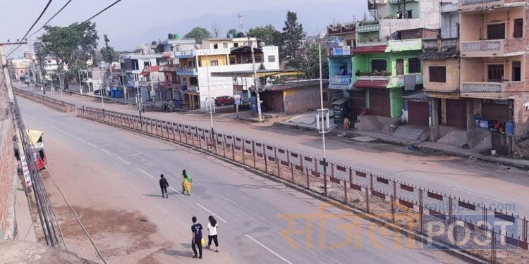 कोभिड–१९ सङ्क्रमण रोक्न महोत्तरीमा आजदेखि पूर्ण ‘लकडाउन’