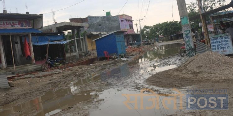 हिलोले रौतहटको बंकुल बजार अस्तव्यस्त