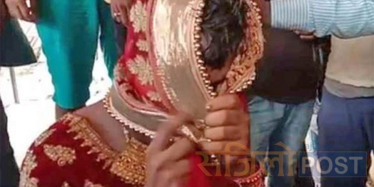 युवक केटीको पहिरन लगाएर गर्लफ्रेन्डको विवाहमण्डपमा पुगेपछि…