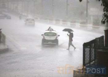 आज प्रदेश २ सहित यी ठाउँमा ठूलो पानी पर्ने सम्भावना