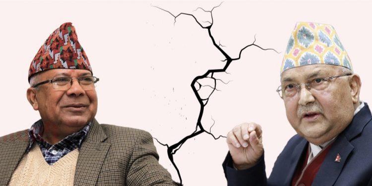 २४ वर्षपछि फेरि दुई टुक्रा भयो एमाले