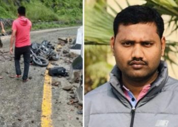 गुडिरहेको मोटरसाइकलमाथि ढुङ्गा खस्दा महोत्तरीका युवकको ज्यान गयो, जनकपुरका युवक घाइते