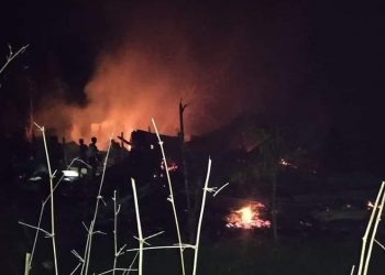 सप्तरीको तिलाठी कोइलाडीका कुखुरा फर्ममा आगलागी हुँदा लाखाैँकाे क्षति