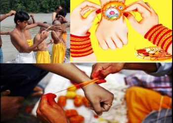 आज जनैपूर्णिमा : तराई क्षेत्रमा राखी बाँधिदै,नयाँ जनै फेरि हातमा डोरो बाँधिदै