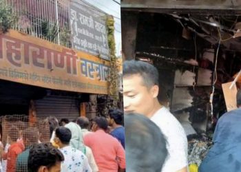 जनकपुरधामको एक कपडा पसलमा भिषण आगलागी,करोडौंको क्षति