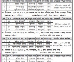 नेपाल विद्युत प्राधिकरणको लिखित परीक्षाको नतिजा प्रकाशन, अन्तरवार्ताको लागी तोकियो मिति(हेर्नुहोस नतिजा सहित)