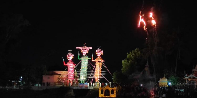 जनकपुरधाममा यस वर्ष पनि रावण वध गरियो