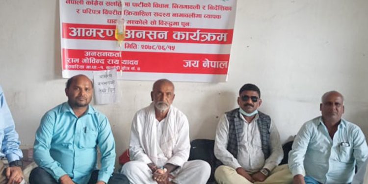 आमरण अनसन बसेका यादव वीर अस्पतालको आईसीयूमा