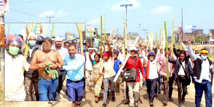 जनकपुर खानेपानीका हाकिमलाई कालोमोसो दलि घुमाउने १३ जना पक्राउ,जनमत पार्टीका नेता कार्यकर्ता रिहाइको माग गर्दै धर्ना