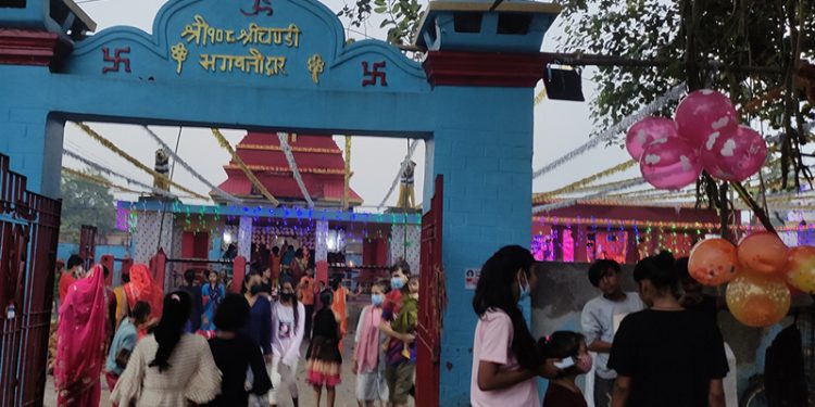 सप्तरीका शक्तिपीठहरूमा भक्तजनको घुइँचो